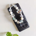 Bow Heart Crystal Phone Charm ( 1pc )