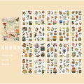 Retro Manor Series Journaling Scrapbooking Stickers Book ( 20 Sheets )
