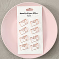 Aesthetic Paper Clip Bookmarks ( 8pcs )