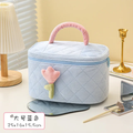 Pinteresty Tulip Plush Cosmetic Makeup Vanity Organizer Pouch ( 1pc )