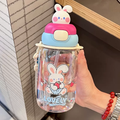 Panda Bunny Superhero Character Sipper Water Bottle 650ML ( 1pc )