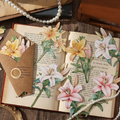 Floral Fragrance Series Journaling Scrapbooking Cutouts ( 8pcs )