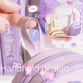 Kawaii Cute Rabbit Double Layer Multipurpose Pencil Stationery Pouch ( 1pc )