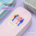Aesthetic Canvas Expandable Multipurpose Stationery Pouch ( 1pc )