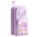 Kawaii Cute Rabbit Double Layer Multipurpose Pencil Stationery Pouch ( 1pc )