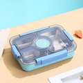 Four Compartment Transfer Proof 100% Leakproof Bento Lunch Box ( 1pc )