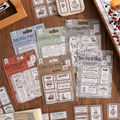 Post Card Stamp Journaling Sticker Sheets ( 4 Sheets )