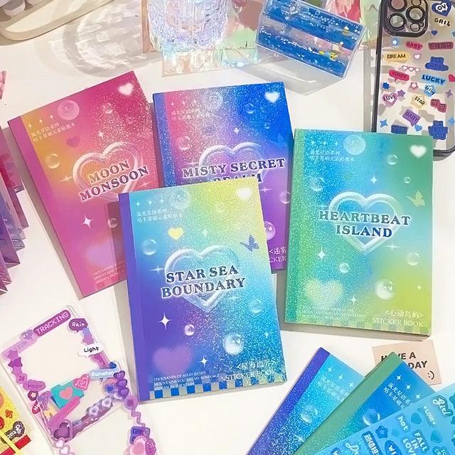 Sparkle Glitter Scrapbooking Sticker Book ( 24Sheets )