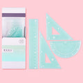 Pastel Jelly Ruler Geometry Set ( 4pcs )