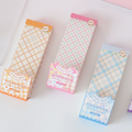 Aesthetic Grid Pattern Memo Pad Sheets ( 1pc )