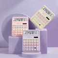 Pastel Aesthetic Calculator Solar / Battery Operated Big ( 1pc )