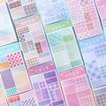 Checkered Twilight Journaling Scrapbooking Sticker Book ( 4sheets )