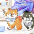 Cute Puppy Kitty Cat Journaling Scrapbooking Sticker Sheet ( 4 sheets )