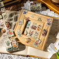 Vintage Retro Journaling Stamp Sticker Roll ( 1pc )