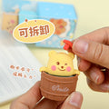 Bear Drum Barrel Eraser ( 1pc )