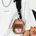 Mini Backpack Sling Style Coin Pouch with Keychain ( 1pc )