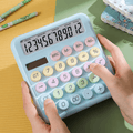 Pastel Calculator Solar / Battery Operated Big ( 1pc )