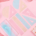 Pastel Jelly Ruler Geometry Set ( 4pcs )