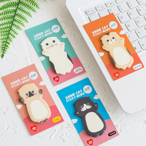 Cat Series Self Adhesive Sticky Notes ( 1pc )