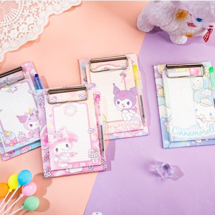 Sanrio ClipBoard Notepad With Pen ( 1pc )