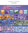 Time Notes Series Journaling Scrapbooking Self Adhesive Stickers ( 300pcs )