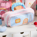 Pinteresty House Shaped Multipurpose Stationery Pencil Pouch ( 1pc )