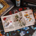 Natural Floral Journaling Scrapbooking Stickers Sheets ( 6pcs )