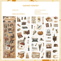Medieval Story Retro Vintage Journaling Scrapbooking Sticker Sheets ( 3sheets )