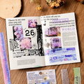 Retro Poetry English Journaling Scrapbooking Sticker Strips ( 20 Sheets )