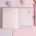 Milu Cat Kawaii Combination Lock Notebook Diary ( 1pc )