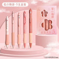 Japanese 5 in 1 Soft Grip Black Gel Pen Seta ( 5 pcs )