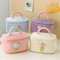 Pinteresty Tulip Plush Cosmetic Makeup Vanity Organizer Pouch ( 1pc )