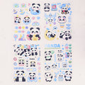 Panda PET Sticker Sheets ( 4 sheets )
