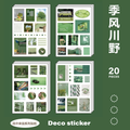 Aesthetic Deco Collage Journaling Scrapbooking Stickers Book ( 20 Sheets )