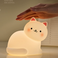 White Kitty Cat Silicone Night Light Lamp ( 1pc )