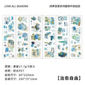 Natural Floral Journaling Scrapbooking Stickers Sheets ( 6pcs )
