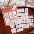 Post Card Stamp Journaling Sticker Sheets ( 4 Sheets )