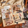 Quoted Retro Vintage Journaling Sticker Sheets ( 6 Sheets )