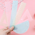 Pastel Jelly Ruler Geometry Set ( 4pcs )