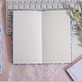 Fresh & Floral Bow Charm Hardbound Handbook Notebook Diary ( 1pc )