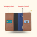 Personalized Nexon Leather Passport Cover - Tan