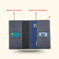 Personalized Nexon Leather Passport Cover - Royal Blue