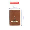 Personalized Nexon Leather Passport Cover - Tan