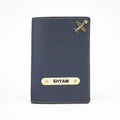 Personalized Nexon Leather Passport Cover - Royal Blue